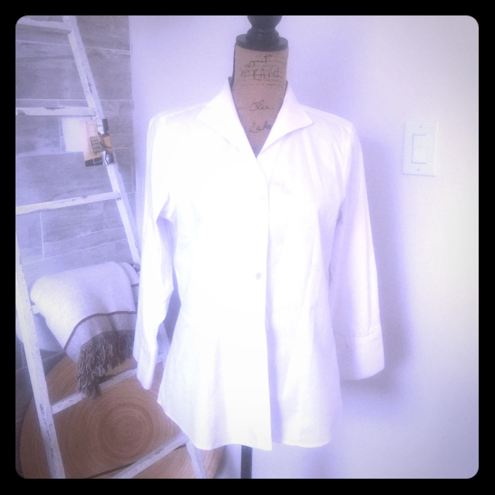 White button down